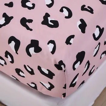 Vasaros namuose, lova, čiužinys, Apvalios formos Įmontuoti lapo patogus gumos lino Sexy pink leopard 120*200*30 180*200*30 2