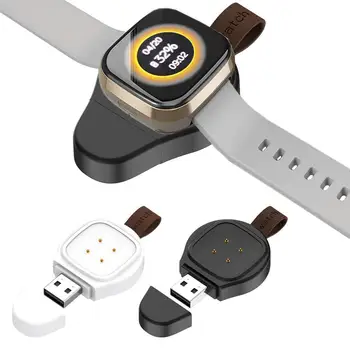 Aukštos Kokybės Įkrovimo Dokas Fitbit Versa 3 Smart Žiūrėti Įkroviklis, Laidas USB Įkrovimo Duomenų Lopšys Fitbit Prasme Įkroviklio Stovas 2