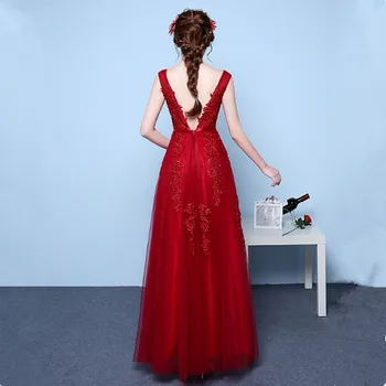HJZY-03W#Priimančiosios šalies suknelė taurę nuotaka Tuoktis ilgai korėjos nėrinių suknelės pilka 2022 naujas Bridesmaid Dresses didmeninė pigūs 2