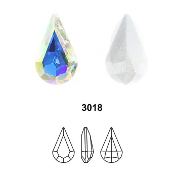 Ašarų Lašas 3D PointBack Kristalų, Cirkonio Masės, Akmens, Stiklo Diamond Nagų Dailės Apdailos Papuošalai Priėmimo Nailart Drabužiai 3