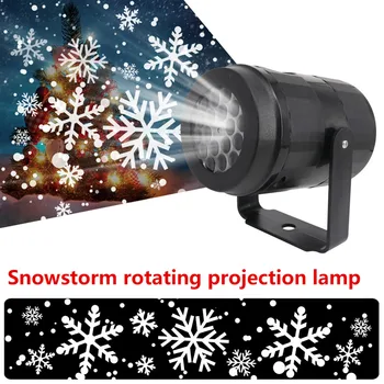 Kalėdų Sniegas Sukasi Projektoriaus Šviesos Lauko LED Vandeniui Sukasi Snaigės Šviesos Namuose Šalis Dekoro 2020 FN50 3
