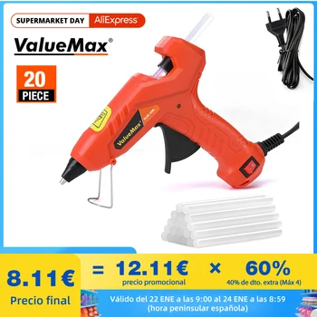 ValueMax 30W Hot Melt Glue Gun 20PC 7 mm Klijų Lazdelės Elektros Remontas Įrankis Šildymo 