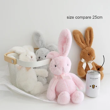 Cute Bunny Pliušinis Žaislas Iškamšos Pink Rabbit Kūdikių Lėlės Nuraminti Kūdikio Žaislai 3