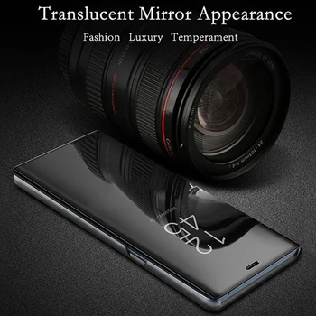 Veidrodis, Flip Case Prabanga Samsung Galaxy A02S originalus Magnetinis fundas A02S A025F A025G A025M Telefono Dangtelį 3