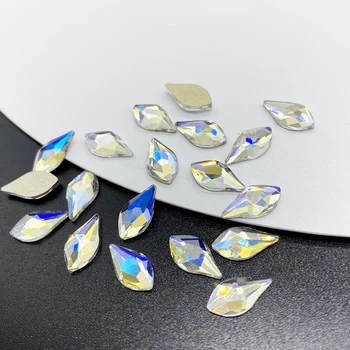 20pcs Mėnesiena Įvairių Kristalų Nagų Diamond Masės Stiklo Cirkonio 3D Nagai Meno Reikmenys, Papuošalai, Papuošalais kalnų krištolas 4