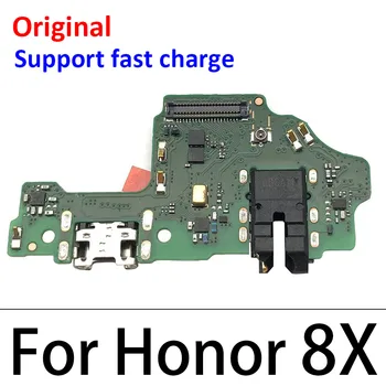 Originalus USB Įkrovimo lizdas Dock Jungties Kištuką Valdybos Flex Kabelis Huawei Honor 8 9 Lite 8X 10 20 Pro 20i 20Lite 5