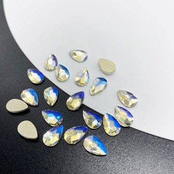 20pcs Mėnesiena Įvairių Kristalų Nagų Diamond Masės Stiklo Cirkonio 3D Nagai Meno Reikmenys, Papuošalai, Papuošalais kalnų krištolas 5