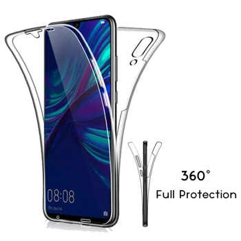 360 Laipsnių Atveju, Huawei P Smart Plus 2019 P20 30 lite Mate 10 20 Pro Garbės 8A 8S Y5 Y6 Y7 Pro 2019 Premjero viso Kūno Padengti TPU 5