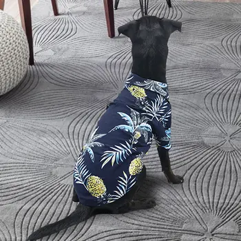 Havajų Šuo Marškinėliai Drabužių Vasaros Paplūdimio Drabužiai Čihuahua Pet Drabužiai Gėlių T-Shirt Mažose Didelių Šunų, Naminių Gyvūnėlių Marškinėliai 2021 5