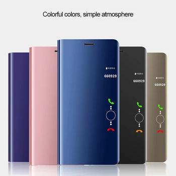 Veidrodis, Flip Case Prabanga Samsung Galaxy A02S originalus Magnetinis fundas A02S A025F A025G A025M Telefono Dangtelį 5