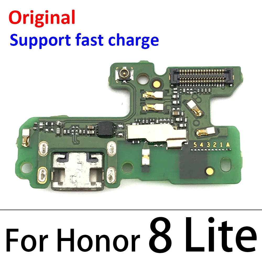 Originalus USB Įkrovimo lizdas Dock Jungties Kištuką Valdybos Flex Kabelis Huawei Honor 8 9 Lite 8X 10 20 Pro 20i 20Lite 1