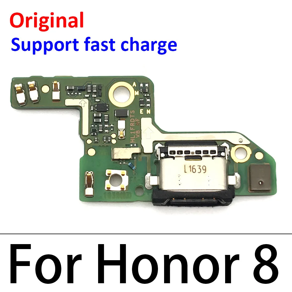 Originalus USB Įkrovimo lizdas Dock Jungties Kištuką Valdybos Flex Kabelis Huawei Honor 8 9 Lite 8X 10 20 Pro 20i 20Lite 3