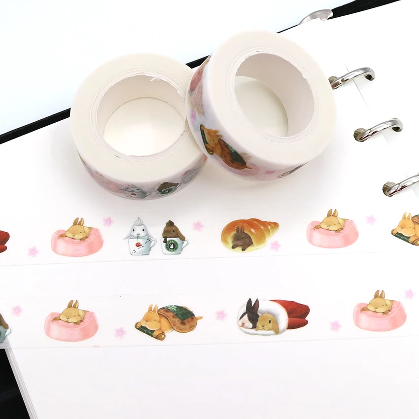 1PCS kawaii Kūrybos Animacinių filmų Duona Modelis Washi Tape 
