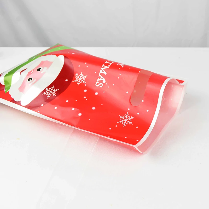 10vnt Linksmų Kalėdų Dovanų Maišeliai Kalėdų Senelis Kalėdų Eglutės Modelio Plastikiniai Saldainių Maišelį, naujieji Metai, Kalėdos Šalies Vaikams Dovanų Pakcing Dėklas 1