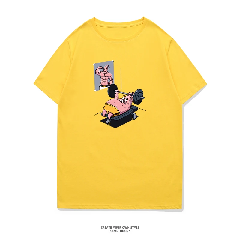 Japonija, Anime, Patrick Star T-Marškinėliai Moterims, Vyrams, Funny Cartoon Atspausdintas T-shirt Atsitiktinis Derliaus Harajuku 