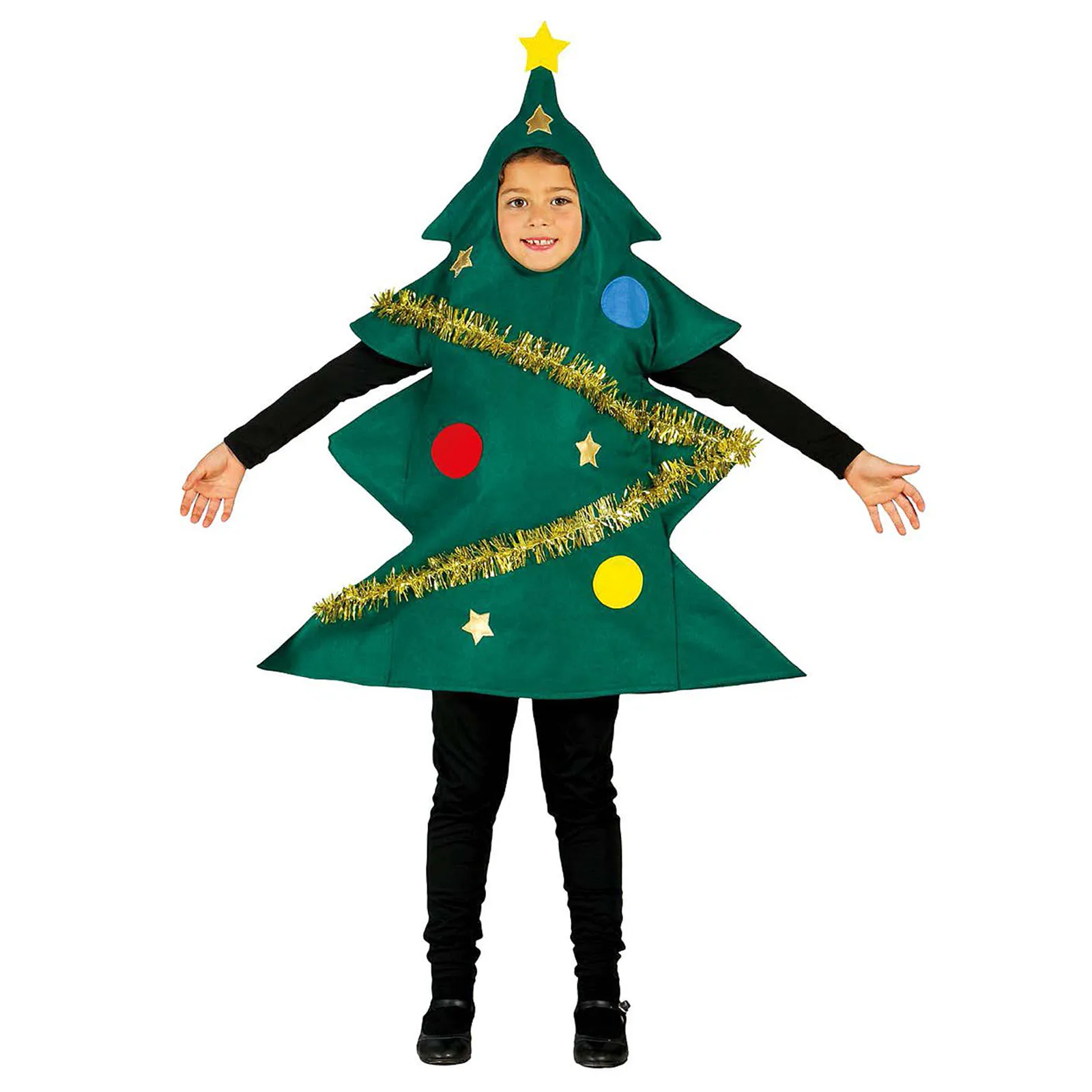 Tėvų-Vaikų Cosplay Kostiumų, Mielas Kalėdų Eglutės Formos trumpomis Rankovėmis Suknelė Suaugusiems, Vaikams, Žalia