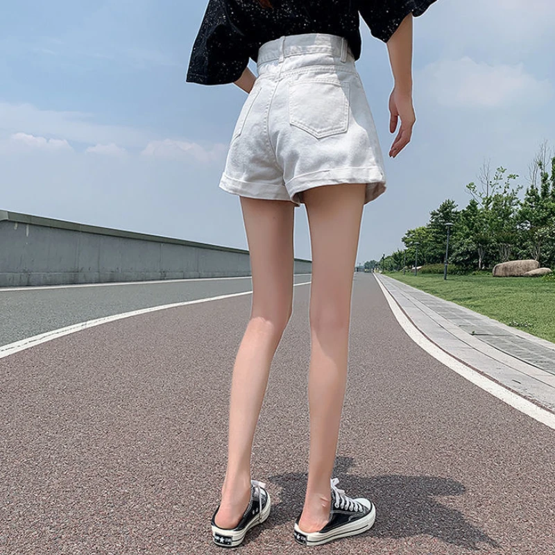 Šortai Moterims Džinsinio Mados Varčias 3 Spalvų Studentams Pagrindinių Vasaros korėjos Stiliaus Visas rungtynes, Paprastas Atsitiktinis Puikus Streetwear Laisvi Naujas 2