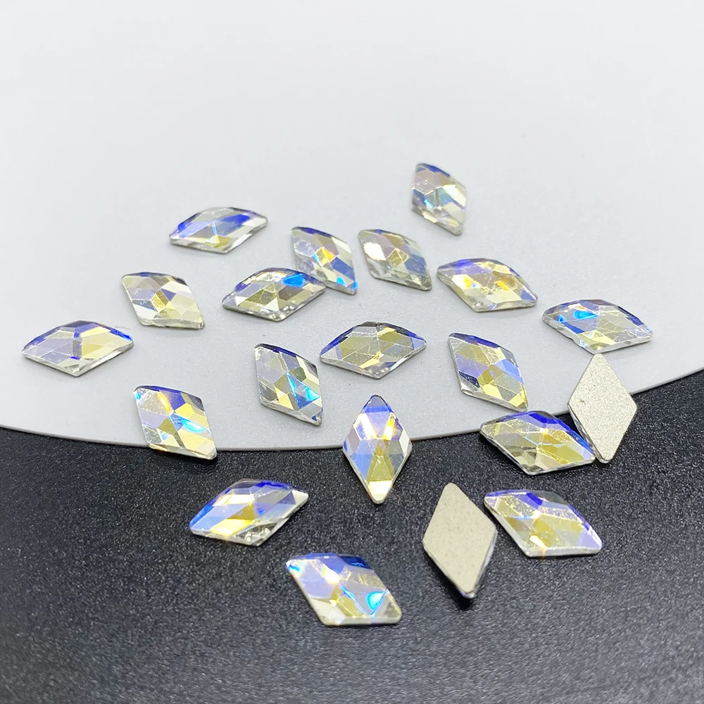 20pcs Mėnesiena Įvairių Kristalų Nagų Diamond Masės Stiklo Cirkonio 3D Nagai Meno Reikmenys, Papuošalai, Papuošalais kalnų krištolas 0