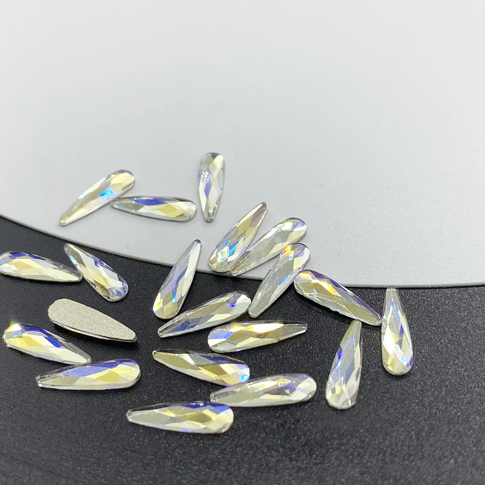 20pcs Mėnesiena Įvairių Kristalų Nagų Diamond Masės Stiklo Cirkonio 3D Nagai Meno Reikmenys, Papuošalai, Papuošalais kalnų krištolas 1