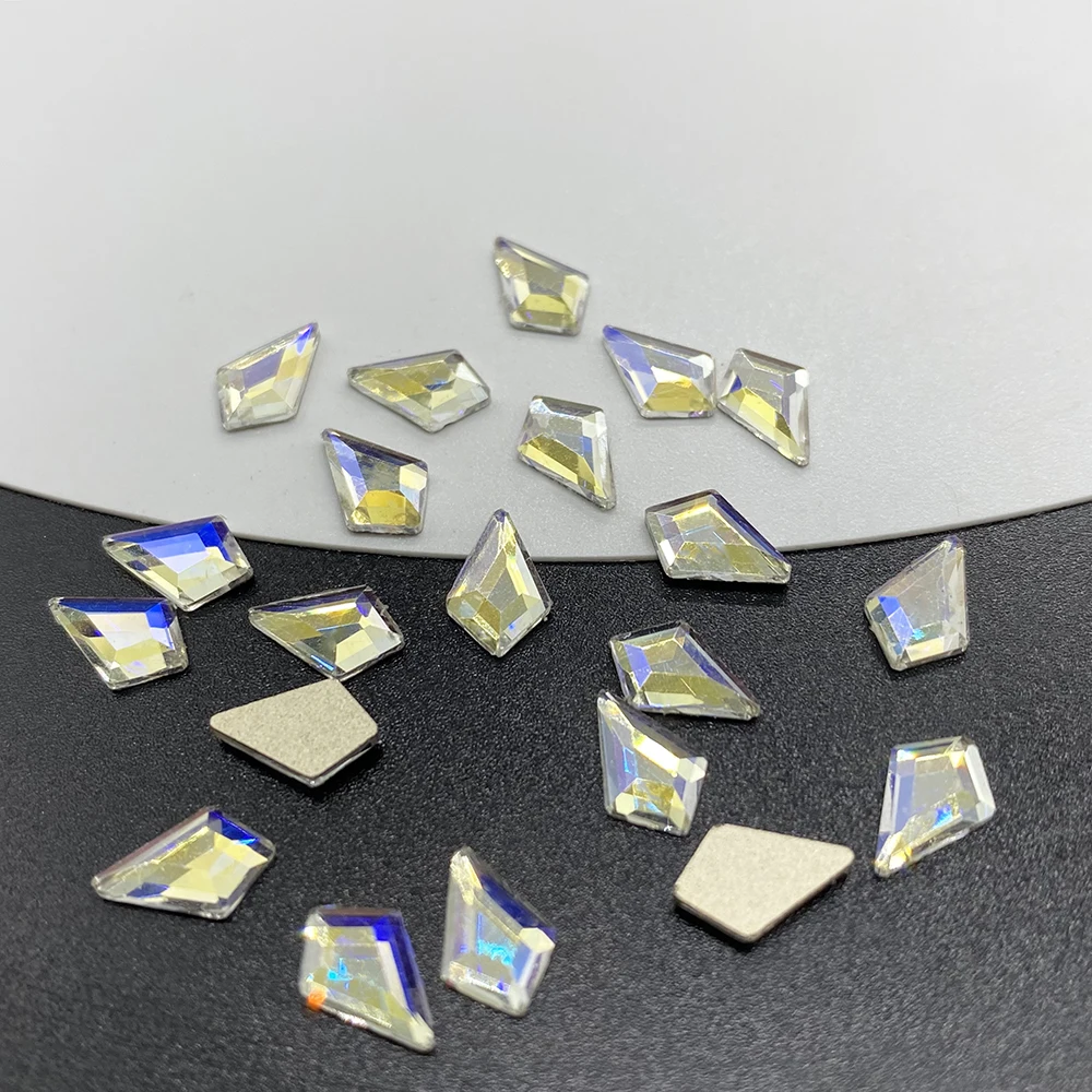 20pcs Mėnesiena Įvairių Kristalų Nagų Diamond Masės Stiklo Cirkonio 3D Nagai Meno Reikmenys, Papuošalai, Papuošalais kalnų krištolas 3