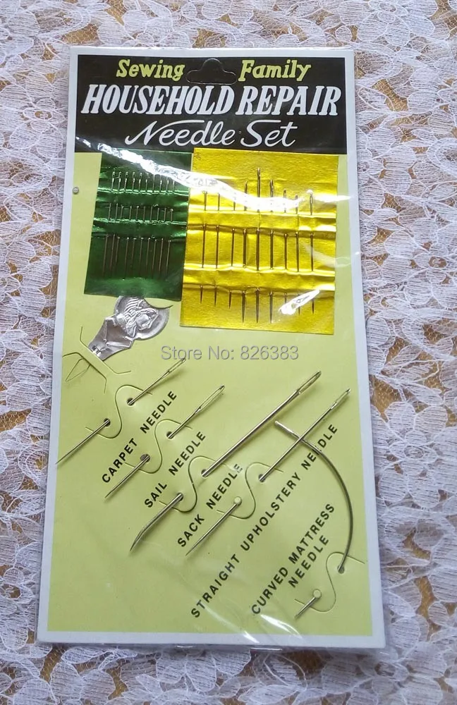 1 pakelis(25 vnt.) siuvimo pataisyti adatos namų remonto adatų rinkinys