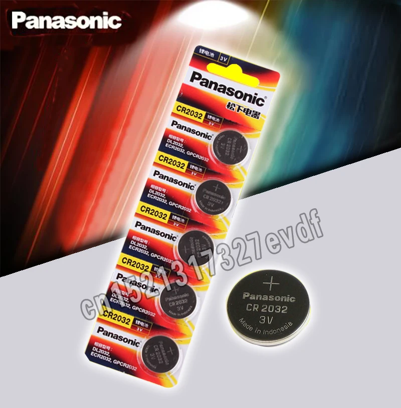 Panasonic Originalus 10vnt/daug cr 2032 Mygtuką Cell Baterijos 3V Monetos Ličio Baterija Žiūrėti Nuotolinio Valdymo Skaičiuoklė cr2032 3