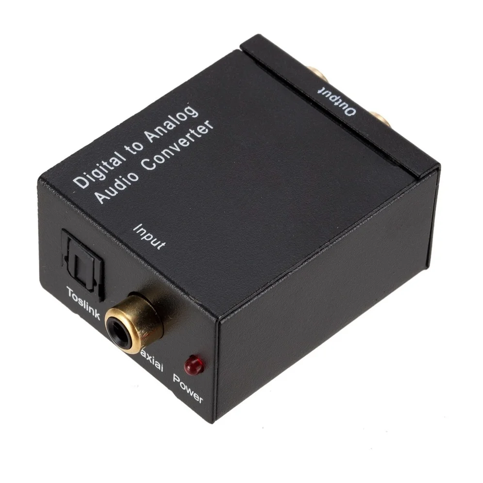 USB DAC Stiprintuvo, Skaitmeninio Į Analoginį Garso Keitiklis Optinio Pluošto Toslink Bendraašius Signalas RCA R/L Audio Dekoderis SPDIF ATV 2
