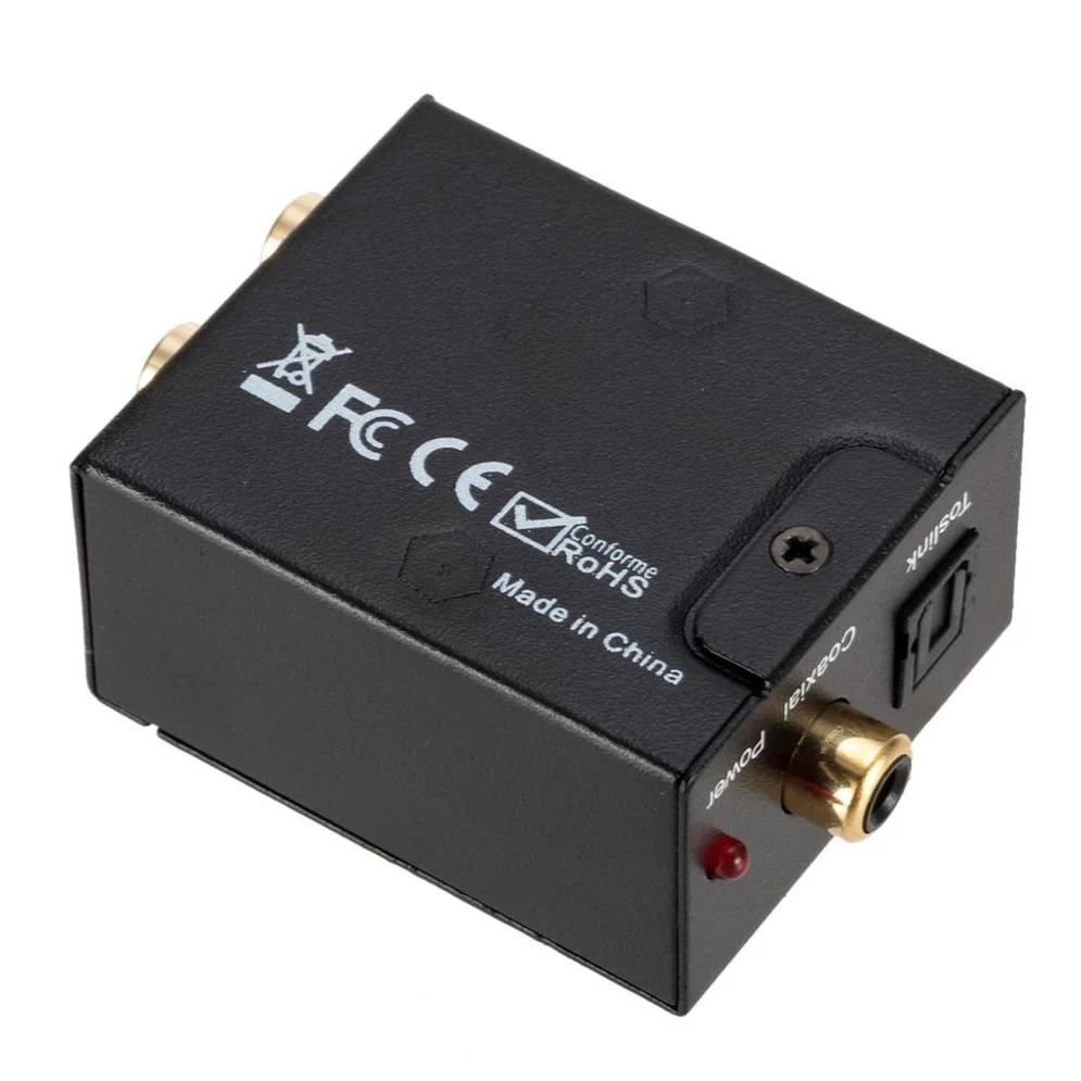 USB DAC Stiprintuvo, Skaitmeninio Į Analoginį Garso Keitiklis Optinio Pluošto Toslink Bendraašius Signalas RCA R/L Audio Dekoderis SPDIF ATV 4