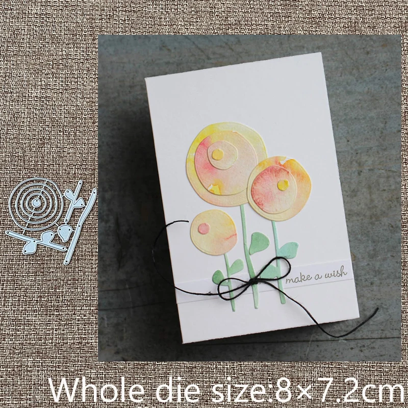 Naujo Dizaino, Amatų Metalinis trafaretas pelėsių Pjovimo Miršta ratas gėlių dekoracija užrašų knygelė mirti Albumo gabalai Popieriaus Kortelės Amatų Įspaudas 0