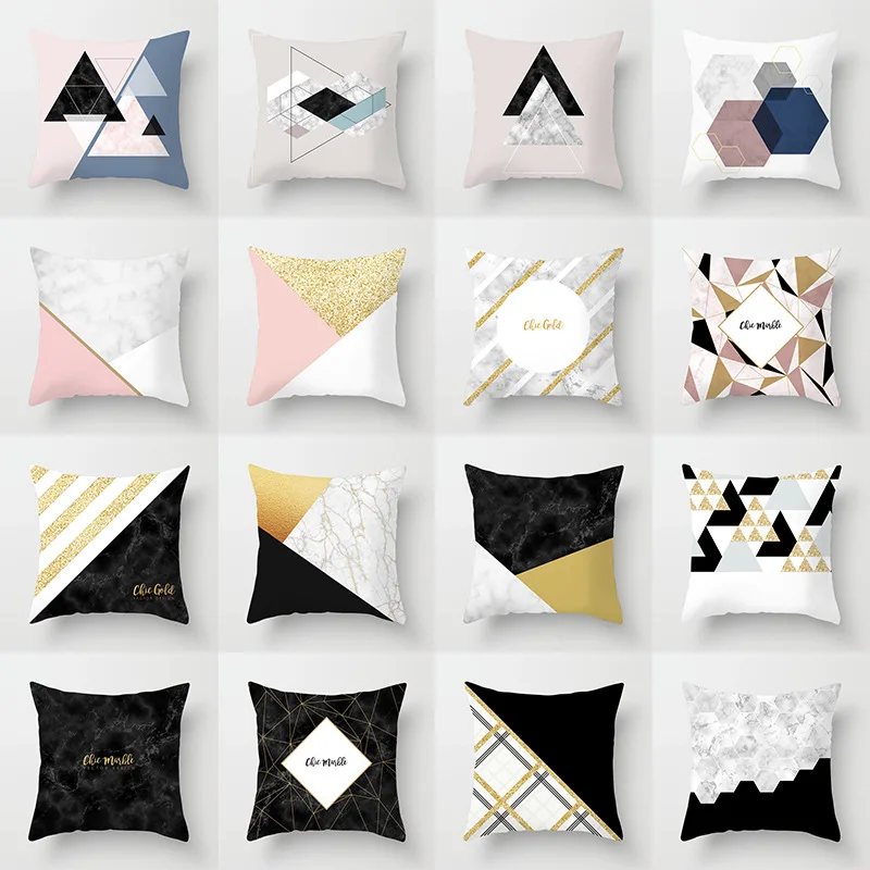 Modernus Nordic Abstrakčių Geometrinių Serijos Poliesteris Pagalvės užvalkalą Dekoratyvinės Pagalvėlės Užvalkalas už Cojines Decorativos Para Sofa 5