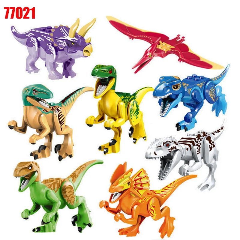 Blokai Dinozauro Tyrannosaurus Pterosaur Duomenys Plytų suderinama Tyrannosaurus Surinkti Žaislai Vaikams 77021