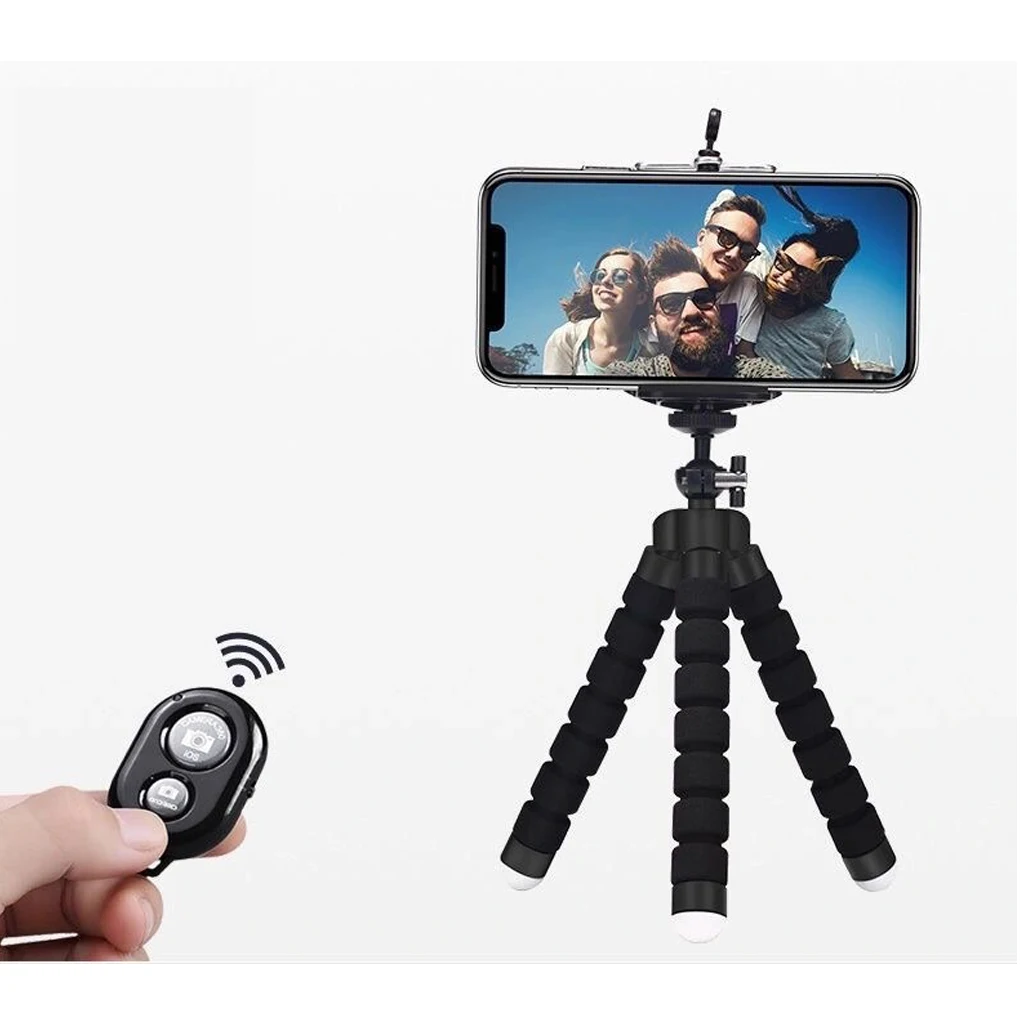 Mobiliojo Telefono Laikiklis Lankstus Aštuonkojai Trikojo Laikiklis, skirtas Mobiliojo Telefono Kamera Selfie Stovėti Monopodzie Paramos Foto Nuotolinio Valdymo 0