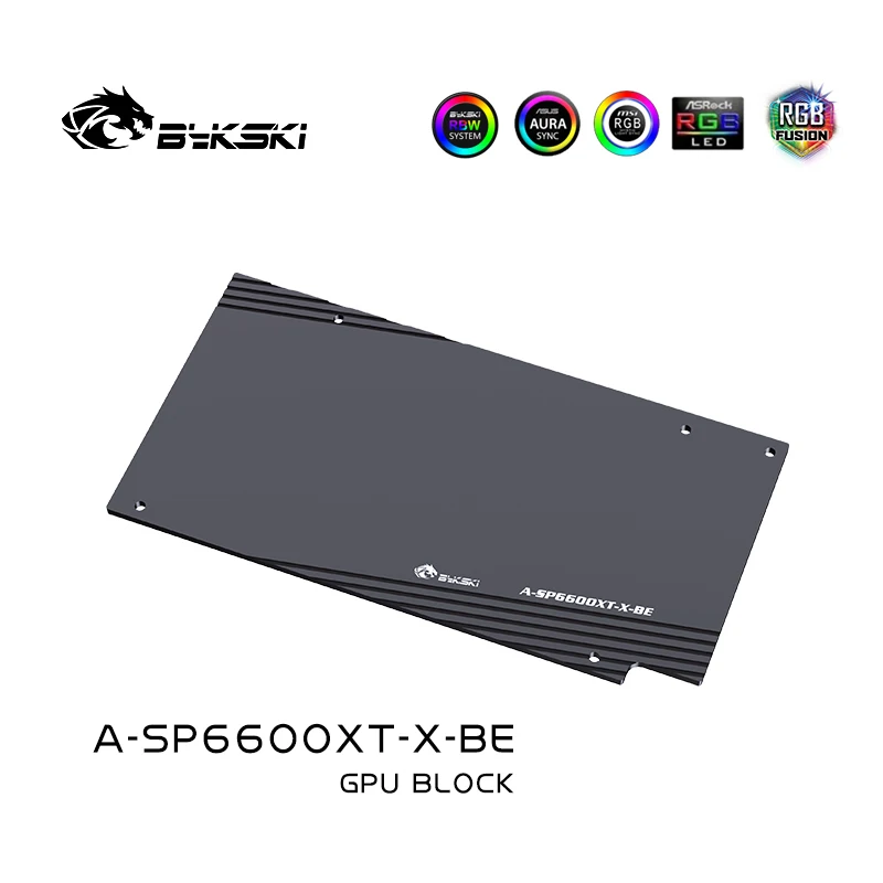 Bykski GPU Blokas Sapphire Radeon RX 6600XT , Pilnas draudimas GPU Vandens Aušinimo Radiatorius A-SP6600XT-X 4