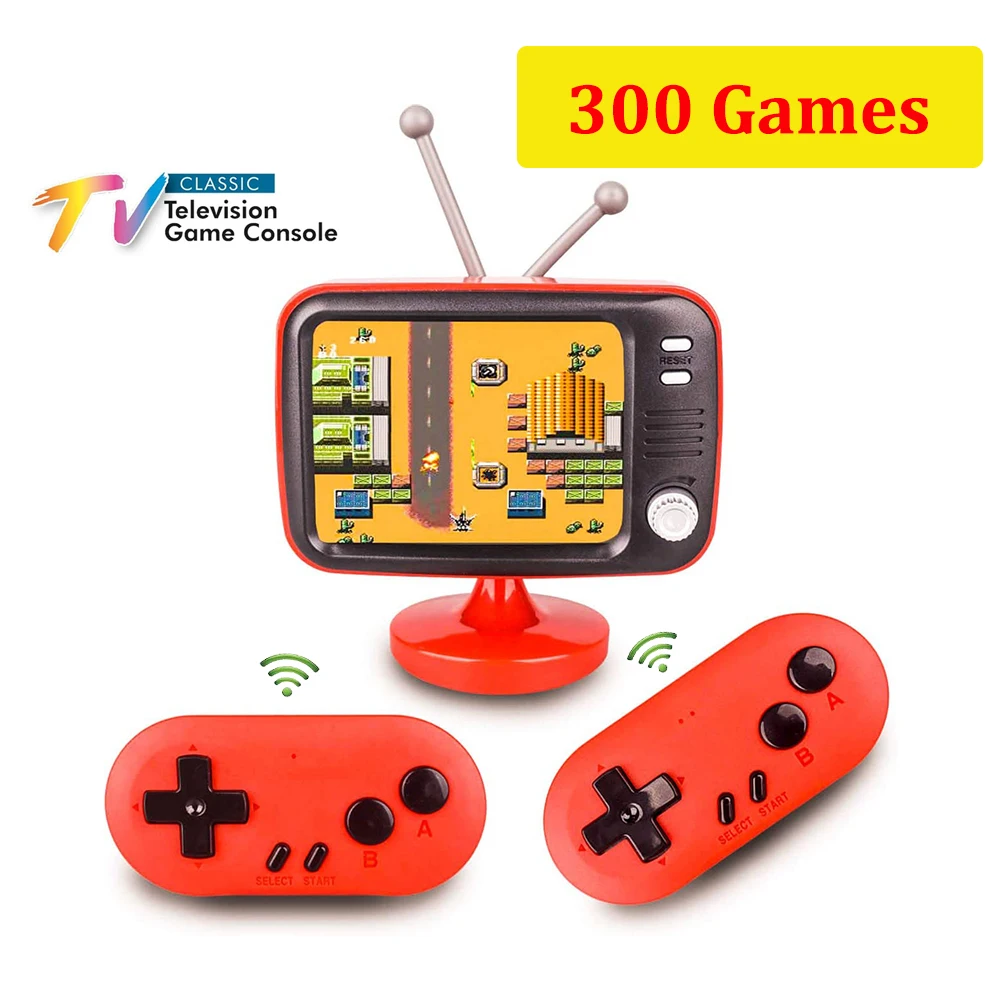 Mini Konsolės, Žaidimai 8 Bitų Vaizdo Nešiojamoji Žaidimų konsolė 300 Žaidimų 2.8