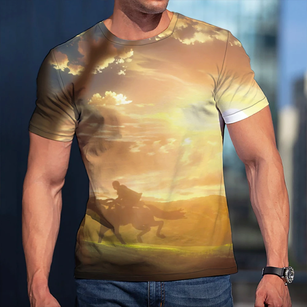 3D Vyrų T-Shirt Ataka Titan Plakatas Drabužiai, Moterų, Vaikų trumpomis Rankovėmis Kietas Tees Mados Atsitiktinis Vasaros Berniukas Vaikai Streetwear 0