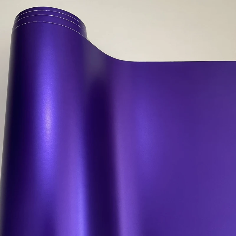 Violetinė Matinis Metalinio Vinilo Automobilių Apvyniokite Folija Su Oro Burbulas Satino Automobilių Lipdukas Vyniojimo Motociklą, Motorolerį Decal Dangos 4