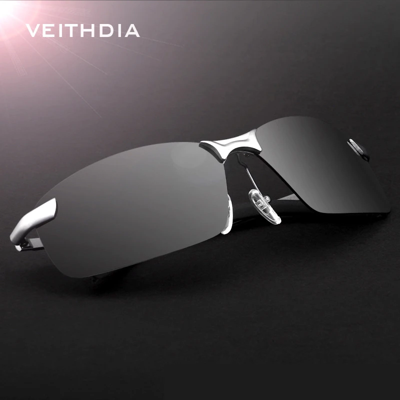 Veithdia Prekės Taškus Poliarizuota mens Taškus dizaineris akiniai nuo saulės, Saulės Akiniai Vairavimo Akiniai Vyrams oculos de sol vyrų atspalvių 0