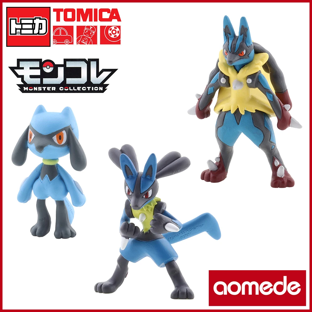 TAKARA TOMY Anime Pokemon Kardas ir Skydas Žaidimas Derva Modelis Apdaila Kolekcijos Žaislas 3-5cm MS-52 10 29 Super Lucario Leo Kelių 0