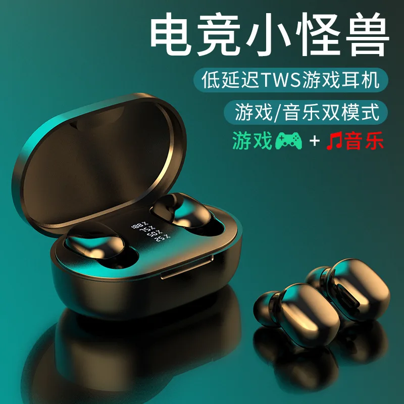 Bluetooth 5.2 laisvų rankų įranga 48 valandų baterijos veikimo trukmė belaidžio ryšio laisvų rankų įranga 9D stereo sporto vandeniui ausis įkišamos ausinės su mikrofonu 1