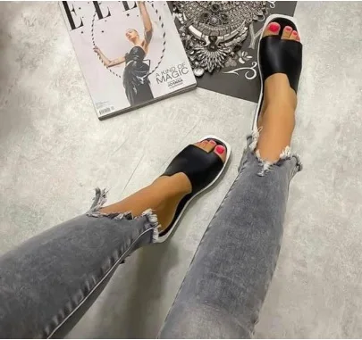 2022 Tendencija moterų sandalai, šlepetės lady fifo naujas mados prabangių vasaros žiemos aukštos kokybės batai juoda balta raudona geltona