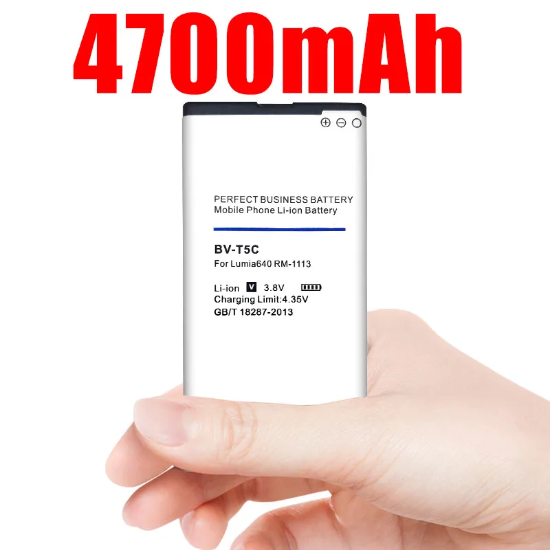 4700mah Bv-t5c Bvt5c Li-ion Telefono Baterija Nokia Lumia 640 Rm-1109 Rm-1113 Rm-1072 Rm-1073 Rm-1077 Rm Lumia640