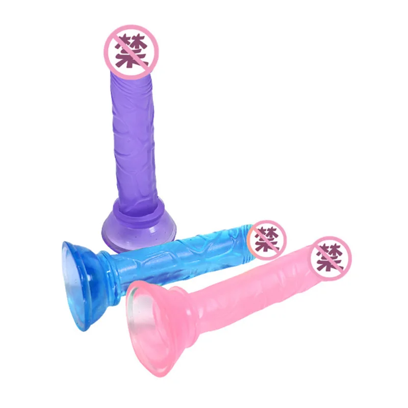 Mini Pienelis Kristalų Dildo Moterų Suaugusiųjų 18 Masturbators Mažas Penis Sekso Žaislas Siurbtukas Skaidrus Žaislai Moterų Sexules Parduotuvė