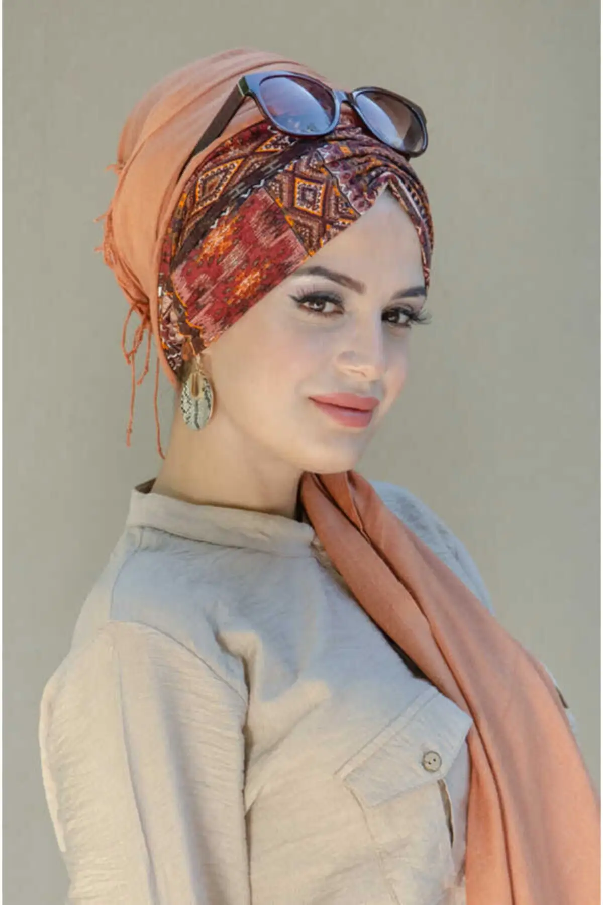 2021 Naujas Mados Hijab gatavi Orange Foulard Šalikas Ilgas Musulmonų Skara Paprastas Minkštas Turbaną Kaklaraištis Galvos Apsiaustas Moterų kvietimas 1