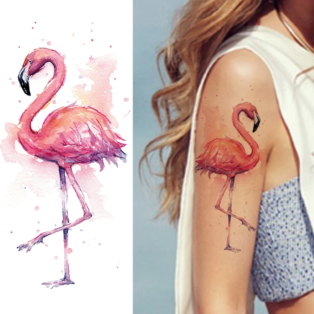 Akvarelė Levandų Laikinos Tatuiruotės Lipdukas Netikrą Fox Dreamcatcher Hummingbird Tatuiruotės Moterys Vyrai Body Art Vandeniui, Tatuiruotė