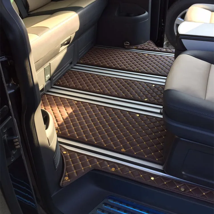 Aukštos kokybės kilimai! Custom pilną automobilio grindų kilimėliai Volkswagen Multivan T6 2022-6 7 sėdimos vietos vandeniui patvarus kilimai 1
