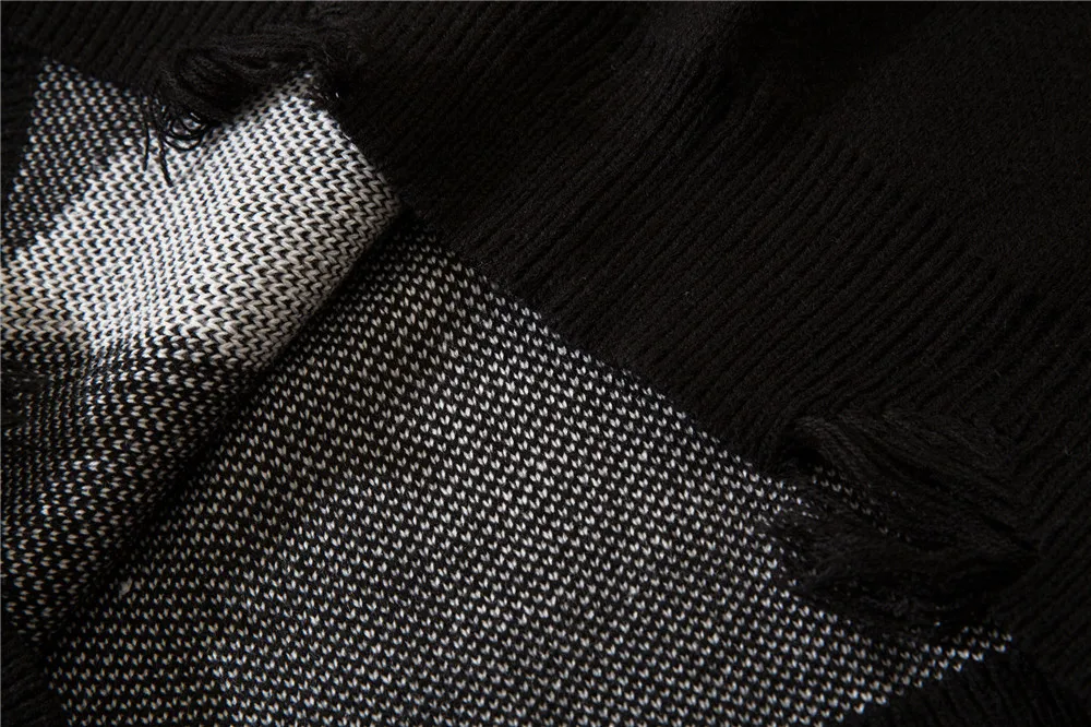 UNCLEDONJM Kankina megztiniai megztinis Vyrams, Moterims Streetwear Hip-Hop Puloveriai korėjos laisvi Vyrai Žiemos Drabužių Golfo Puloveriai