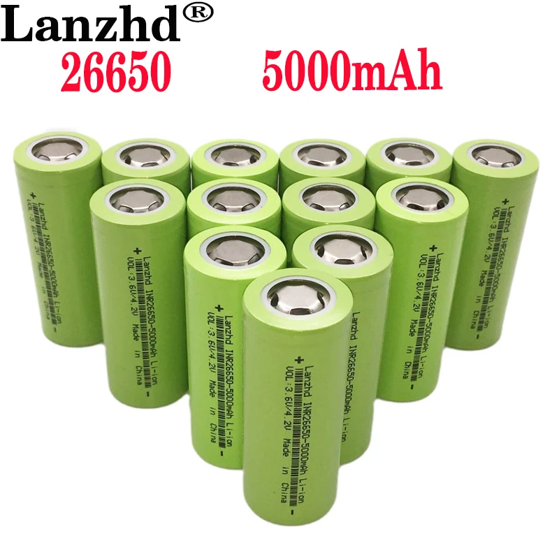 8-40PCS 26650 ličio li 50A 26650 baterija baterija 3.7 V 5000mAh akumuliatorius tinkamas flashligh elektriniai ĮRANKIAI