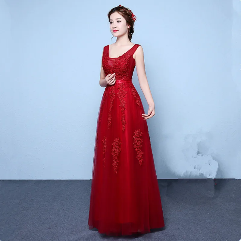 HJZY-03W#Priimančiosios šalies suknelė taurę nuotaka Tuoktis ilgai korėjos nėrinių suknelės pilka 2022 naujas Bridesmaid Dresses didmeninė pigūs