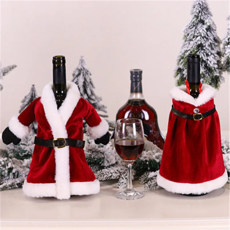 2022 Naujųjų Metų Naujausią Gnome Beveidis Vyno Butelio Dangtelį Noel Kalėdų Dekoracijas Namų Navidad 2021 Dovana Vakarienės Stalo Dekoras