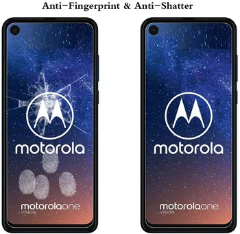 Grūdintas Stiklas Motorola Moto Vieną Viziją-Ultra plonas Ekrano apsaugos Moto Viena Vizija Filmas Moto P40 P50 Stiklo